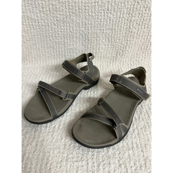 Teva Shoes - Teva Verra Sandals Hiking Water Strappy Adjustable Olive Green Womens size 7.5
